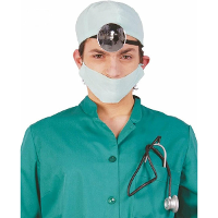Carnaval verkleed set Dokter/chirurg   4 delig   groen   volwassenen