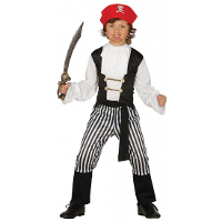 Carnaval verkleedkleding Piratenpak voor jongens   4 delig   Piraat