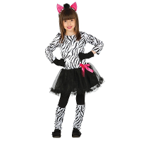 Dierenpak zebra verkleedjurkje voor meisjes   carnavalskleding/outfit zebra