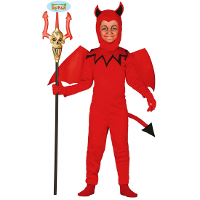 Duivel verkleedkleding kostuum voor kinderen   rood   jumpsuit   Halloween