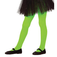 Fiesta Guirca Carnaval verkleed panty   voor meisjes   groen   15 denier   5 tot 9 jaar