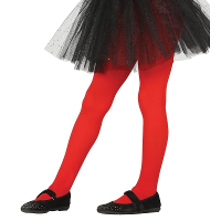 Fiesta Guirca Carnaval verkleed panty   voor meisjes   rood   15 denier   3 tot 6 jaar
