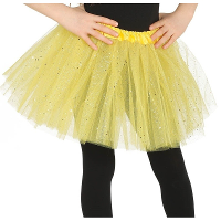 Fiesta Petticoat/tutu rokje   meisjes   geel   31 cm   Tule onderrokje   kinderen