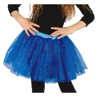 Fiesta Petticoat/tutu rokje   meisjes   kobalt blauw   31 cm   Tule onderrokje   kinderen