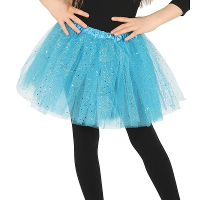 Fiesta Petticoat/tutu rokje   meisjes   lichtblauw   31 cm   Tule onderrokje   kinderen