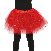 Fiesta Petticoat/tutu rokje   meisjes   rood   31 cm   Tule onderrokje   kinderen