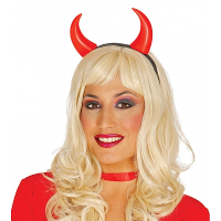 Fiestas Diadeem   duivel hoorntjes   Halloween/horror   verkleed accessoire