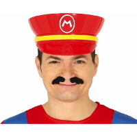 Game verkleed pet   loodgieter Mario   rood   volwassenen   unisex   carnaval/themafeest outfit