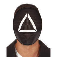 Fiestas Guirca Game   zwart   driehoek   verkleed masker