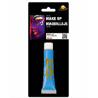 Fiestas Guirca grimeer schmink   Glow in the Dark   neon blauw   10 ml   carnaval/verkleed thema