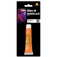 Fiestas Guirca grimeer schmink   Glow in the Dark   neon oranje   10 ml   carnaval/verkleed thema