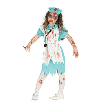 Halloween verkleedkleding pak zombie verpleegster/zuster kostuum   meisjes   3 delig