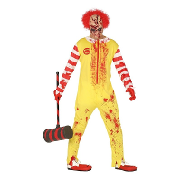 Horror clown Ronald verkleed kostuum voor heren   maat L   Carnavalskleding   Halloween
