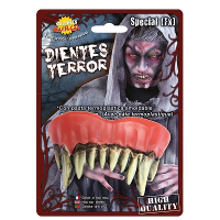 Horror monster gebit/neptanden   Halloween verkleed tandjes   volwassenen   weerwolf