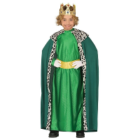 Koning mantel   groen   verkleedkostuum   voor kinderen   3 koningen   verkleedkleding