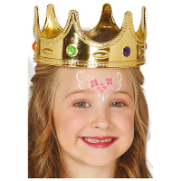 Koninginnen/prinsessen verkleed kroon voor kinderen   goud