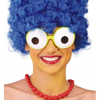 Marge Simpson of grote ogen fun verkleed bril   wit   Carnaval   Dames   Brillen