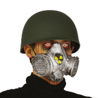 Nucleair horror verkleed gasmasker voor volwassenen   Halloween verkleedaccessoires maskers