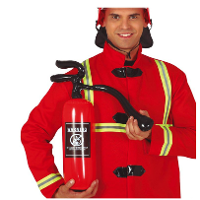 Opblaasbare brandblusser   rood   55 cm   brandweer   verkleedaccessoires