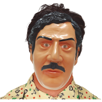 Pablo Escobar drugsdealer verkleedmasker   kunststof   Verkleedkleding / carnavalskleding   boef
