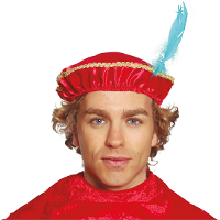 Pietenmuts   rood   voor volwassenen   Pietenbaret   baret   Sint en Piet verkleedaccessoire