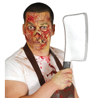 Plastic Halloween en horror thema hakmes   40 cm   kunststof   messen en bijlen