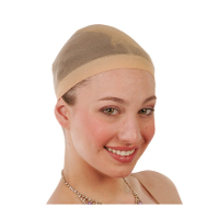 Pruiken netje/haarnetje voor onder een pruik   beige   one size
