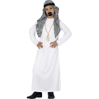 Sheik/Arabier verkleed set   2 delig   carnaval 1001 nacht thema accessoires   kinderen