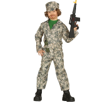 Fiestas Guirca Soldaat/militair verkleed kostuum   kinderen   camouflage pak   Carnaval