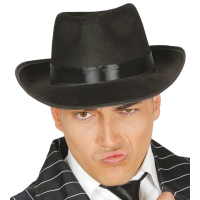 Fiestas Guirca Trilby   zwart   gangster   maffia   volwassenen