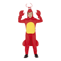 Verkleed dierenpak kreeft   rood   3 delig   Carnaval kostuum   voor kinderen