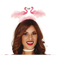 Verkleed haarband flamingo   tropical/Hawaii party   Carnaval diadeem