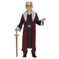 Verkleed kostuum koning   keizer   voor kinderen   4 delig