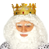 Verkleed kroon voor volwassenen   goud   foam   koning   koningsdag/carnaval