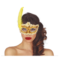 Verkleed oogmasker Venitiaans   goud pailletten   volwassenen   Carnaval/gemaskerd bal