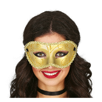 Verkleed oogmasker Venitiaans   goud   volwassenen   Carnaval/gemaskerd bal