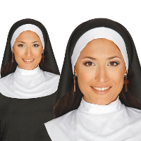 Verkleed set Non   dames   Carnavalskleding   2 delig   Religieuze set