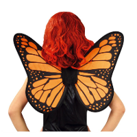 Verkleed vleugels vlinder   oranje/zwart   voor kinderen   Carnavalskleding/accessoires
