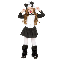 Verkleedjurkje Panda   kinderen   dieren verkleed kostuum   pandabeertje   Carnaval