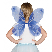 Vlinder verkleed vleugels   blauw   44 x 37 cm   kinderen   vlindervleugels