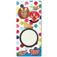 Witte schmink op waterbasis 9 gram inclusief spons   Halloween/Carnaval make up/schmink