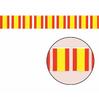 Zeer lange vlaggenlijn Spanje   kunststof   50 meter   landen versiering   Spaanse vlaggetjes