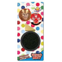 Zwarte schmink op waterbasis 9 gram inclusief spons   Halloween/carnaval make up/schmink