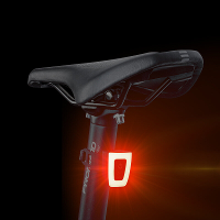 Fietsachterlicht Wegfiets Helm Zadelpen USB Oplaadbaar Waarschuwingsachterlicht Uitrusting voor Buitensporten