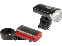 Fietsverlichtingsset Led M Wave Atlas K 11 Usb Werkt Op Een Accu Zwart