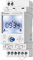 Finder 12.A2.0.024.0000 Schakelklok Weekprogramma, Dagprogramma IP20 Astro functie, Vakantieprogramma, Impulsfunctie