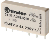 Finder 34.51.7.060.0010 Printrelais 60 V/DC 6 A 1x wisselcontact 1 stuk(s)