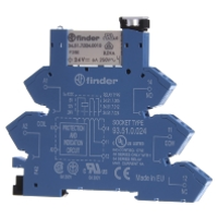 Finder 38.61.0.024.0060 Relaismodule Nominale spanning: 24 V/DC, 24 V/AC Schakelstroom (max.): 6 A 1x wisselcontact 1 stuk(s)