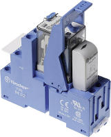 Finder 58.32.9.024.0050 Relaismodule Nominale spanning: 24 V/DC Schakelstroom (max.): 10 A 2x wisselcontact 1 stuk(s)
