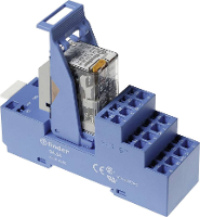 Finder 58.54.8.230.5060 Relaismodule Nominale spanning: 230 V/AC Schakelstroom (max.): 7 A 4x wisselcontact Tray 1 stuk(s)